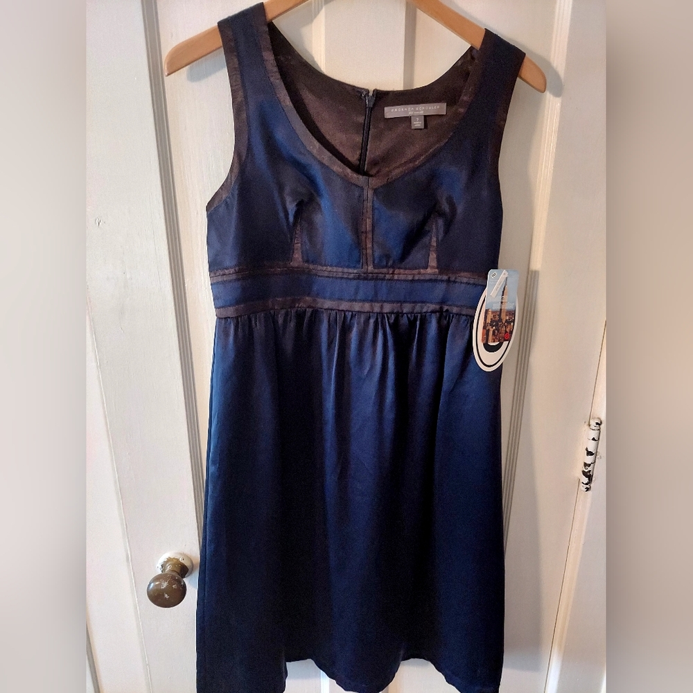 Proenza Schouler Vintage for Target Sleeveless Silk Navy Dress Size 7